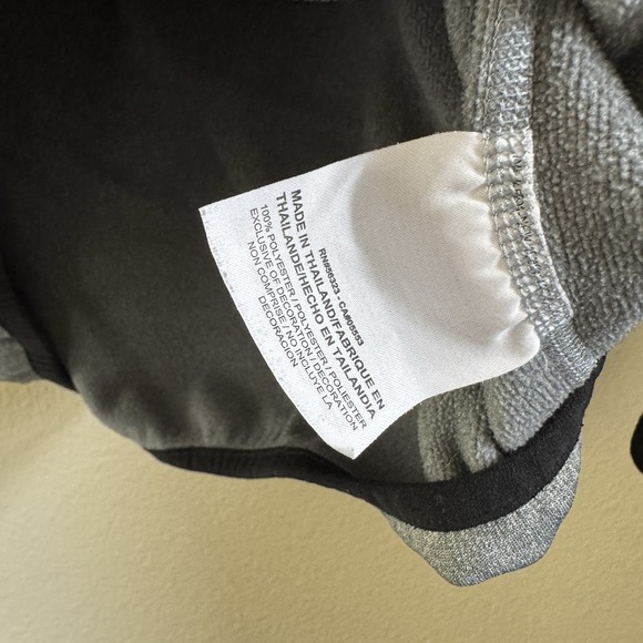 Nike Therma Fit Full Zip Hooded Jacket Women L Gray Black Workout Activewear Gym - Picture 5 of 6